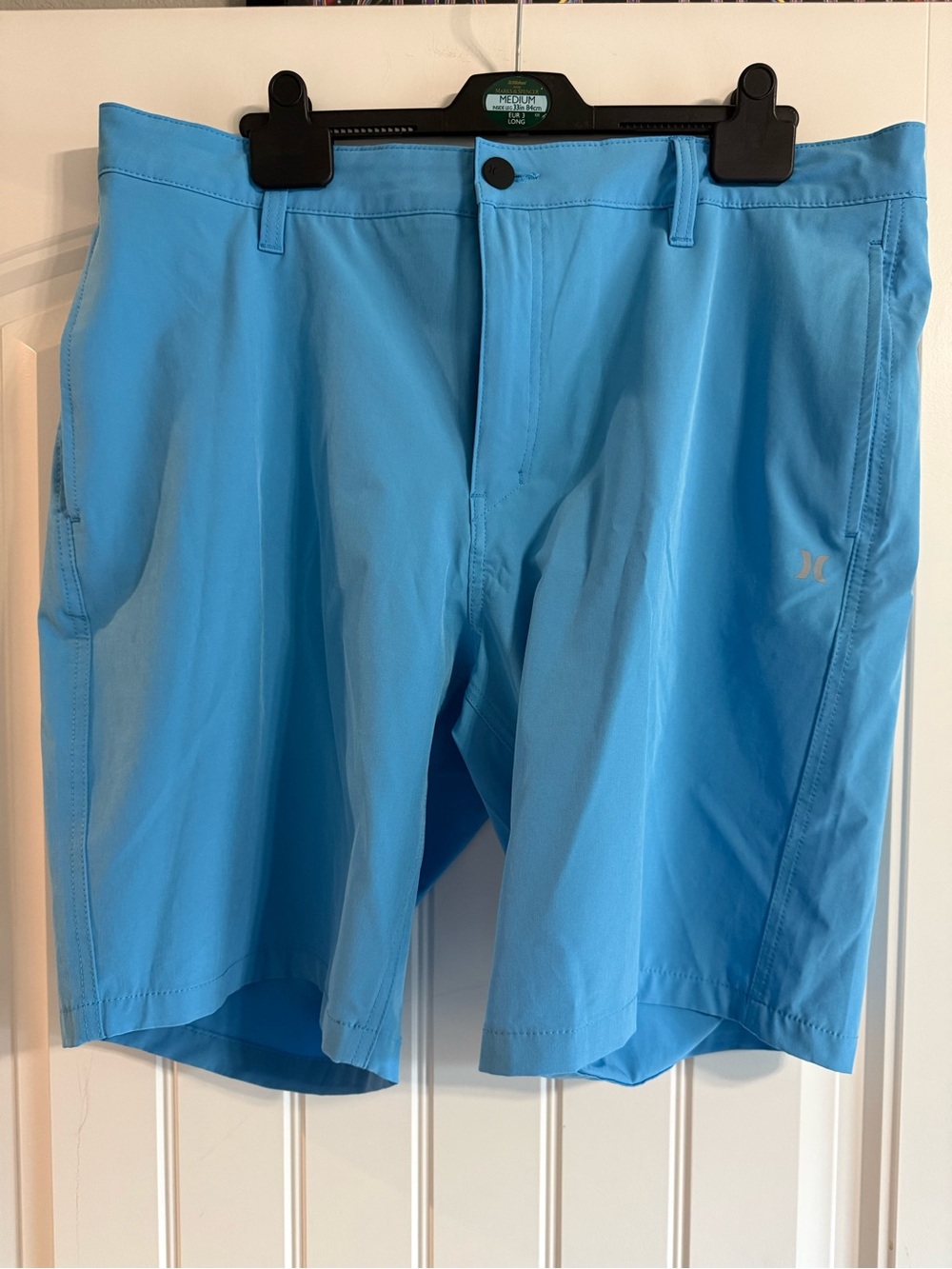 Hurley Men’s 38 Light Blue Performance Stretch Shorts